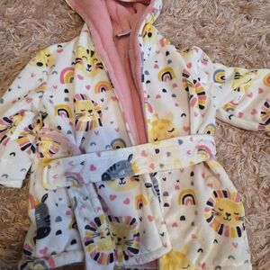 Kids Pajamas with Lion and Rainbow Print